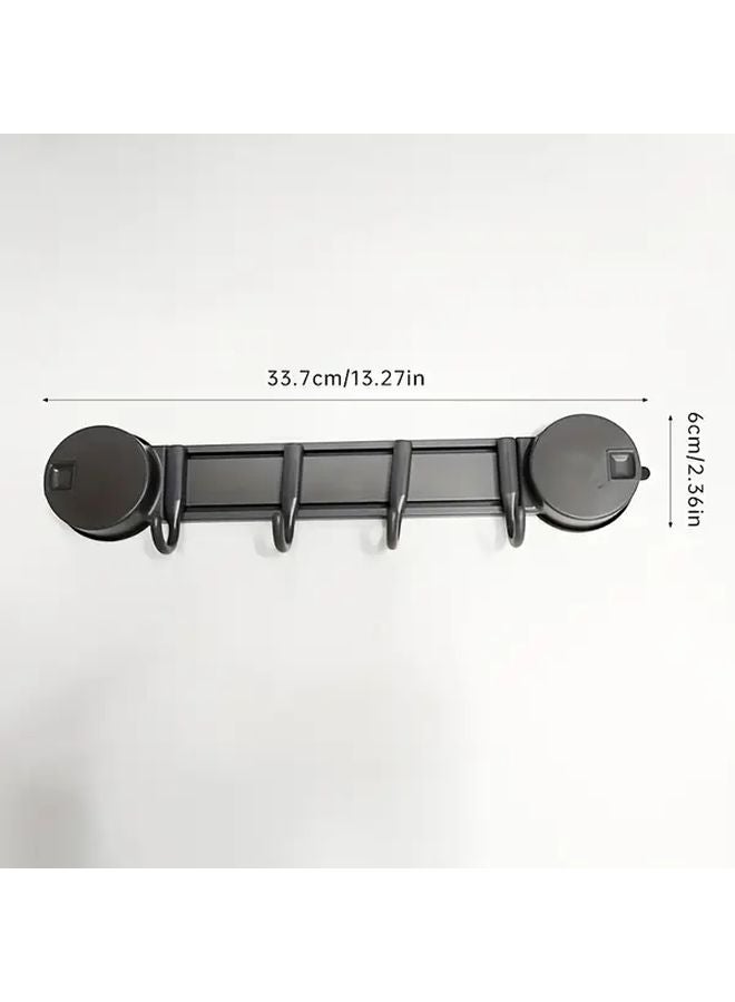 خطافات مقاس 8 الممتدة مع كؤوس شفط لتخزين المناشف والمفاتيح والحقائب في الحمام - منظِّم تخزين منزلي - Image 4