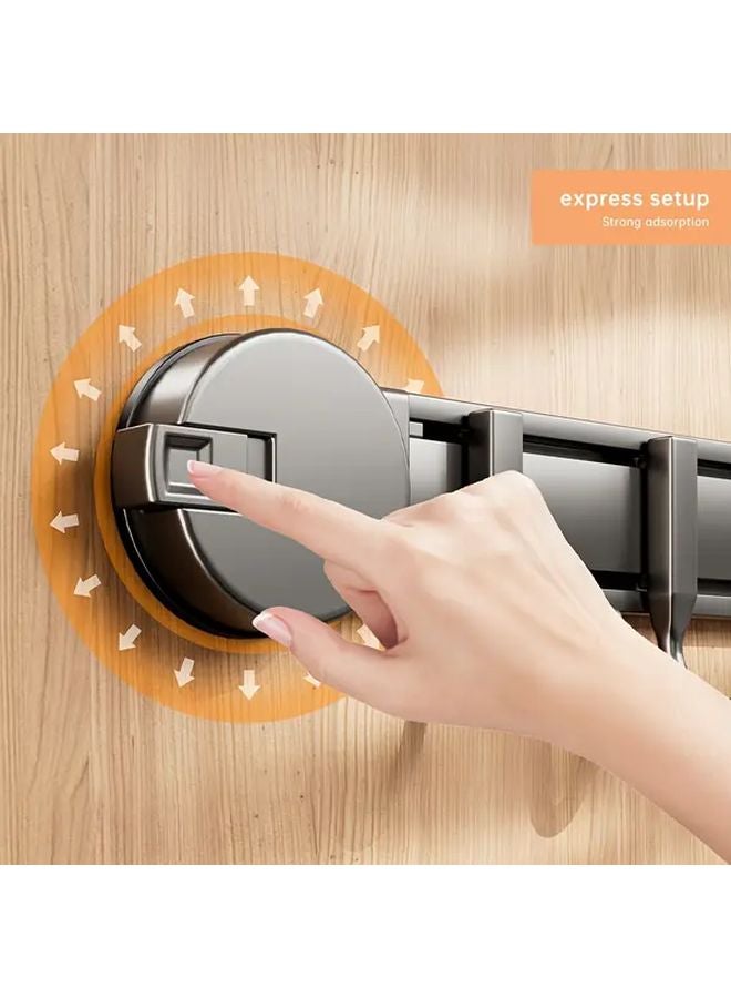 خطافات مقاس 8 الممتدة مع كؤوس شفط لتخزين المناشف والمفاتيح والحقائب في الحمام - منظِّم تخزين منزلي - Image 5