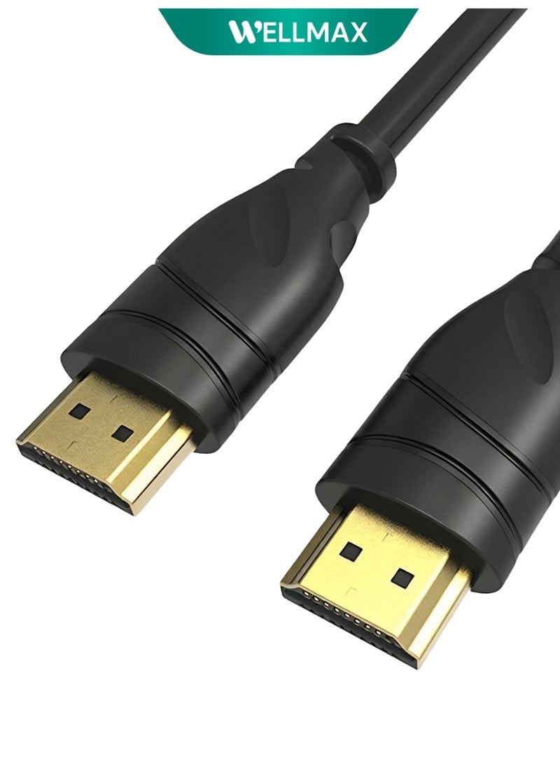 WELLMAX WM HDMI Cable 2 Meter High Speed 4K Ultra HD Video Cable HDMI to HDMI for TV Laptop Monitor Gaming Console Projector Durable WELLMAX HDMI99 - Image 1