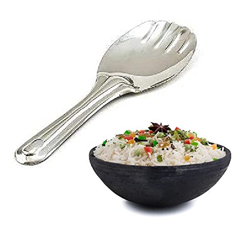 First Front Stainless Steel Cooking and Serving Spoon, Rice Palta with Panja Rice Palta, Kitchen Tools (Pack of 3) - Image 4