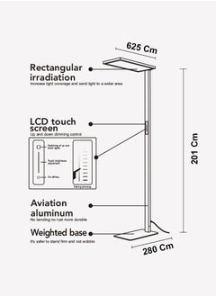 Vmax Simple Eye Protecting Vertical Dimmable Colour Temperature Adjusting Floor Lamp 60W With 3 Mode  - Image 3