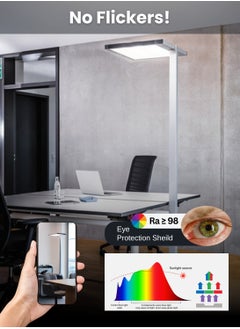 Vmax Simple Eye Protecting Vertical Dimmable Colour Temperature Adjusting Floor Lamp 60W With 3 Mode  - Image 4