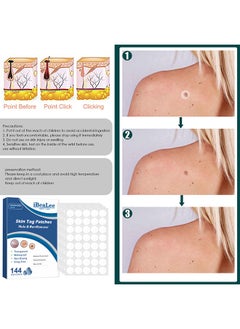 iBealee Skin Tag Patches-Mole & Wart Remover, Patch Design, Clean, Care, And Tender Skin, Painless, Easy To Use, Effective For Removing Warts, Flesh Moles, And Black Nevi, Suitable For Face And Body, Skin Label Remover 144patches  - Image 4
