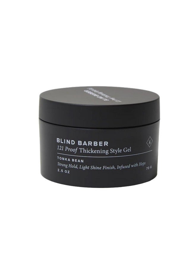Blind Barber 121 Proof Thickening Style Gel Medium To Strong Hold Hair Gel Waterbased Styling Gel For All Hair Types Paraben & Sulfate Free Hair Products For Men (2.5 Ounce) - Image 1