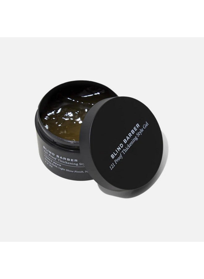Blind Barber 121 Proof Thickening Style Gel Medium To Strong Hold Hair Gel Waterbased Styling Gel For All Hair Types Paraben & Sulfate Free Hair Products For Men (2.5 Ounce) - Image 2