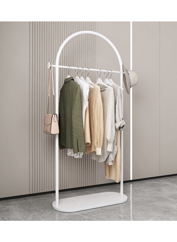 Y&D Metal Arch Coat Rack Freestanding with Heavy Stable Marble Base Sturdy Coat Rack Stand for Clothes/Bags/Hats White Coat Rack Stand for Entryway Bedroom Office Narrow Place  - Image 3