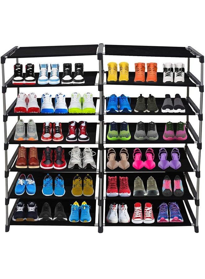 ROBMOB 12 Tier Metal Shoe Rack Collapsible Shoe Organiser with Adjustable Shelves Space Saving Lightweight Racks Foldable Sneaker Footwear Best for Men, Women, Boots, Slippers (Brown Cover) - Image 5