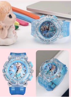 Disney Frozen Elsa Girls Watch, Cartoon Digital Watch for Kids, Child Colorful Luminous Cartoon Quartz Wrist Watch  - Image 5