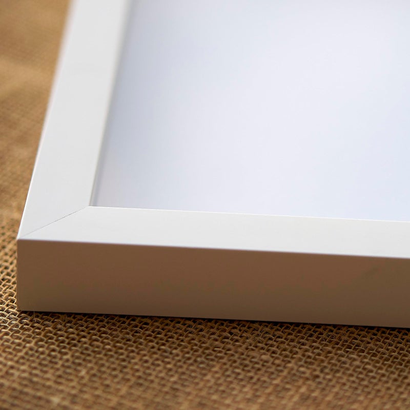 CountryArtHouse 16x20 Shadow Box White Solid Pine Wood Display Frame with AcidFree Backing UV Acrylic  Hanging Hardware with 075 Usable Depth and 075 Frame Moulding Width - Image 3