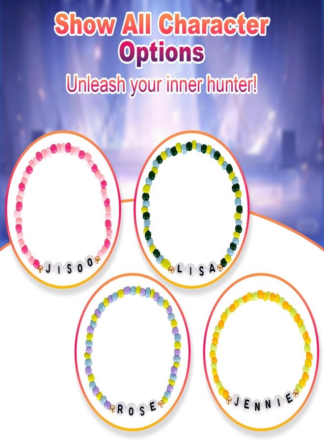 KINFERTE for Blackpink Merch Bracelet for Fans - Friendship Jewelry Gift Set(4 Pack) | Birthday Gifts, Concert Accessories, Album Vinyl Poster Stickers Album Cosplay Merchandise for Blackpink - Image 3