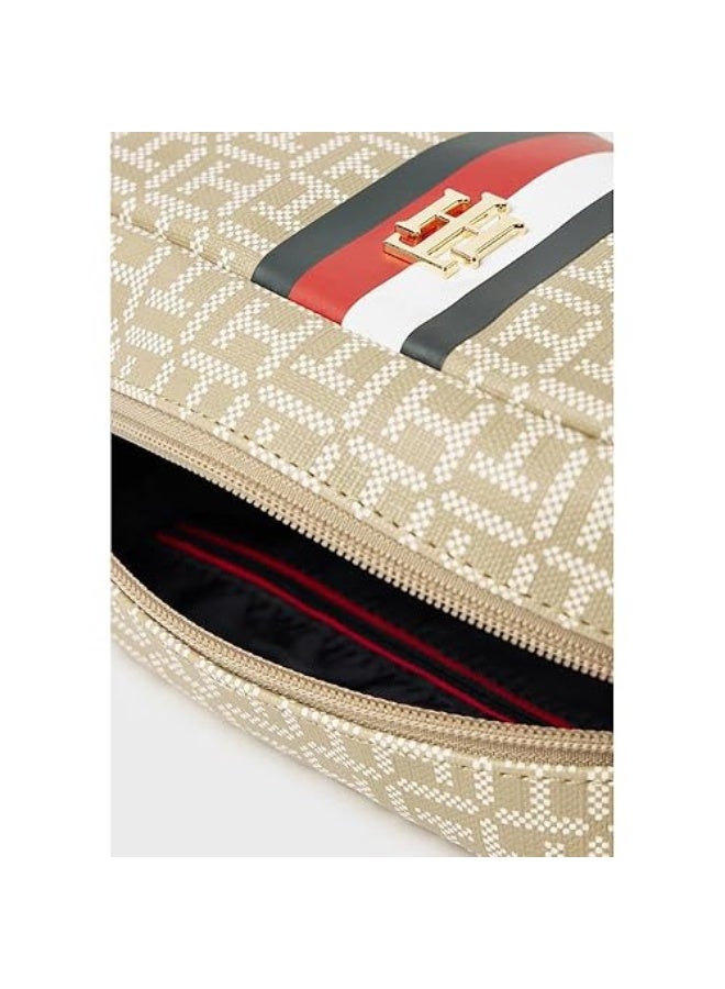 Tommy Hilfiger Denim Tommy Hilfiger حقيبة كروس بودي نسائية – حقيبة كتف أنيقة بنقشة المونوغرام مع حزام قابل للتعديل - Image 4