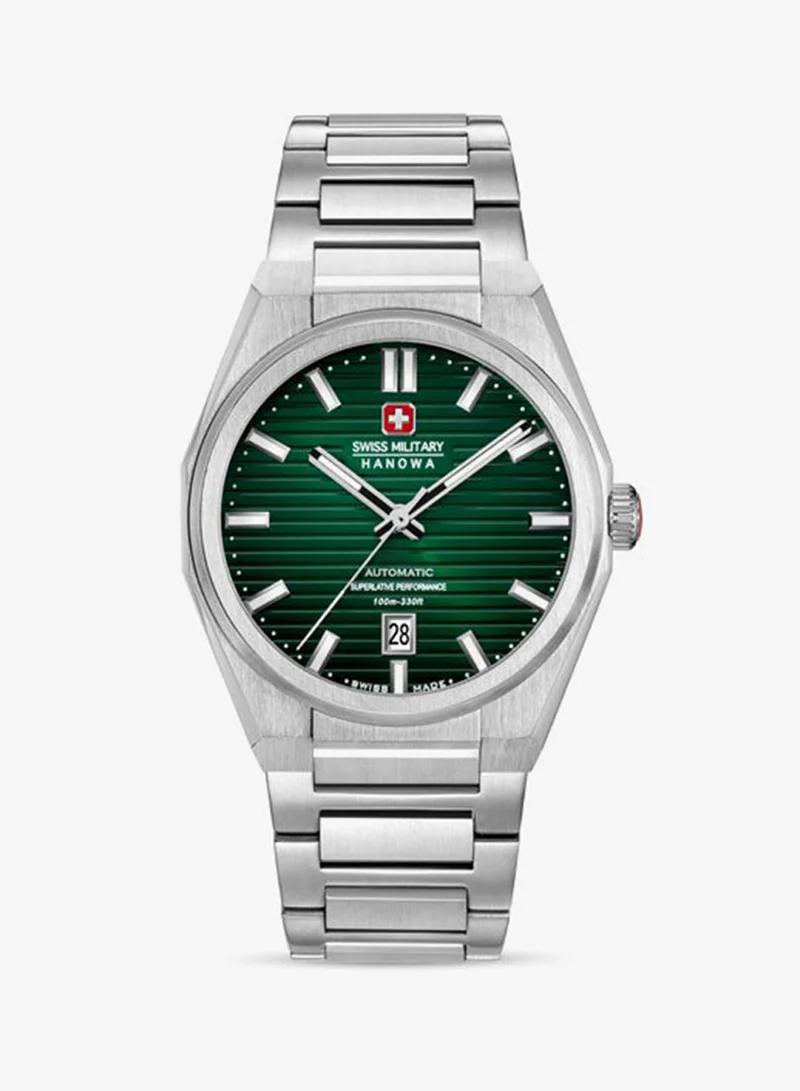 Avalanche Green Dial Stainless Steel Bracelet Analog Watch for Men, 41mm