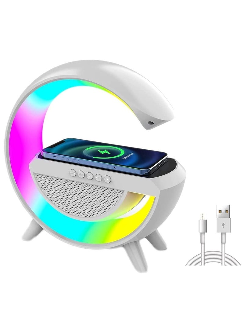 DubaiGallery Wireless Bluetooth Night Light Charging Speaker Surround Smart PC Home Notebook Phone Loudspeakers Wakeup Lamp  - Image 1