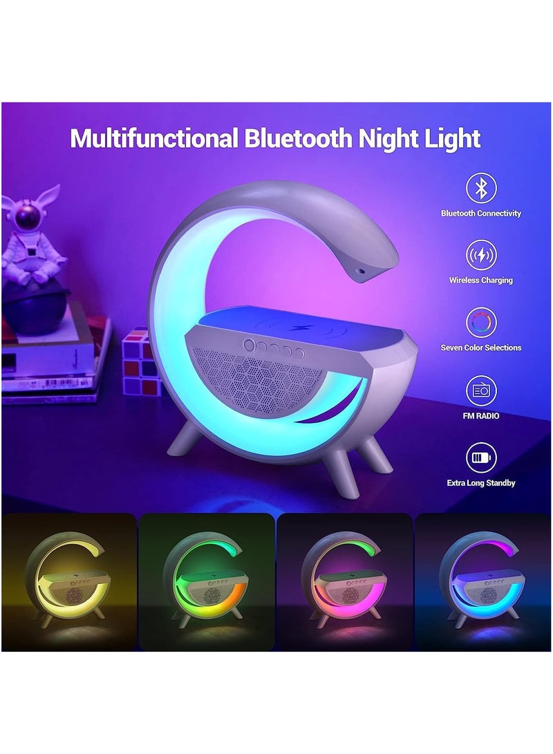 DubaiGallery Wireless Bluetooth Night Light Charging Speaker Surround Smart PC Home Notebook Phone Loudspeakers Wakeup Lamp  - Image 4