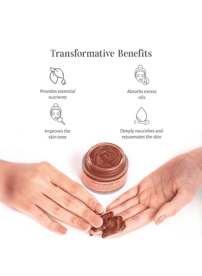 Shankara Balance Oxygenating Face Mask 50 ML | Red Clay & Manjistha | Purifying & Energizing Face Mask for Healthy, Glowing Skin - Image 2