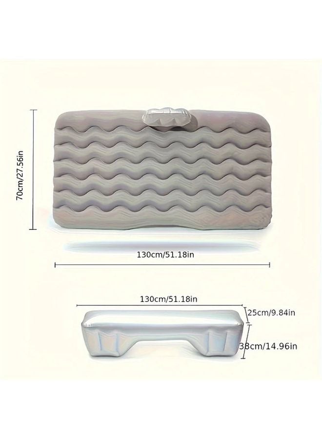 Black Inflatable Mattress with Pillows and Support Strips for Travel Camping Beach Trips Includes Storage Bag - Image 5