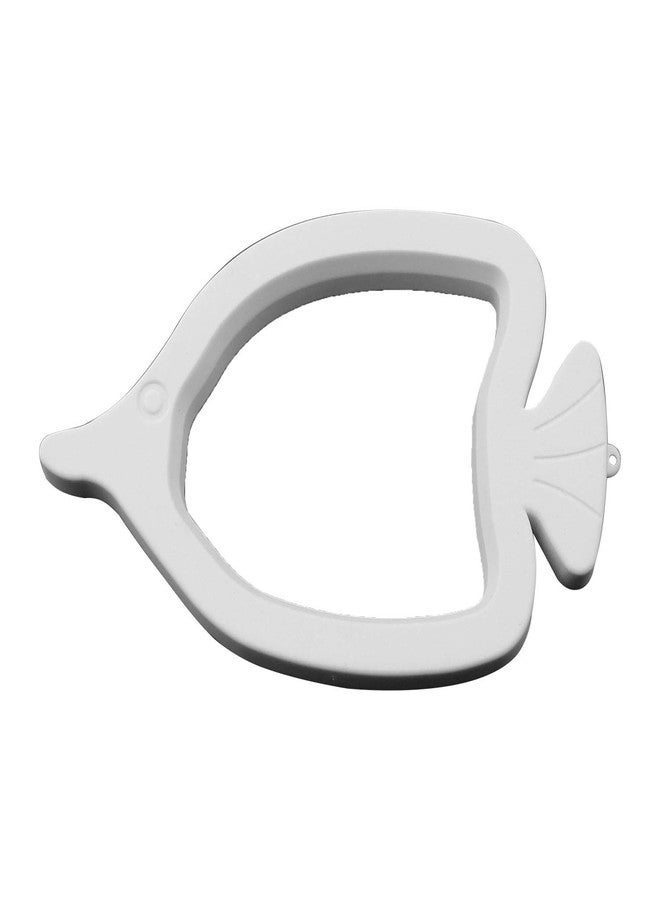 ماكسمورال حلقة تغذية أسماك ماكسمورال البيضاء لأحواض السمك، مزودة بكوب شفط لتغذية الأسماك العائمة في أحواض الاستزراع المائي. - Image 1