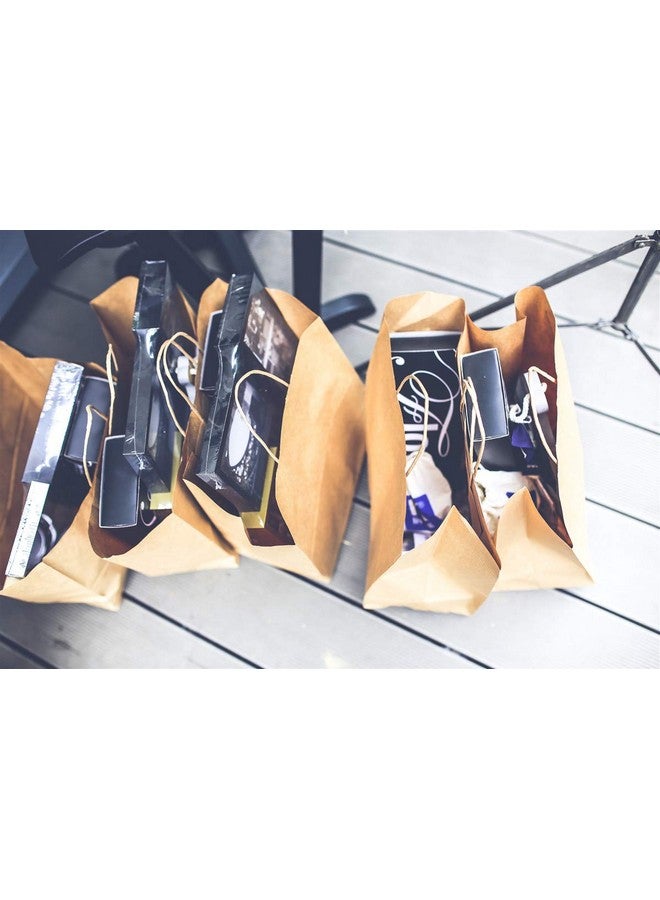 BagDream 16x6x12 Inches 50Pcs Brown Kraft Paper Bags with Handles Bulk, Large Gift Bags for Shopping, Grocery, Retai, Merchandise, Party Favor Gifts, Recyclable Paper Sacks - Image 4