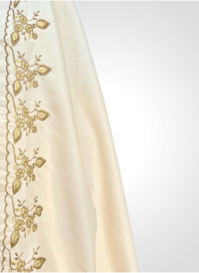 AL-HRAER - A Soft And Comfortable Two-Piece Embroidered Cotton Prayer Sheet That Fits All Sizes - Image 1