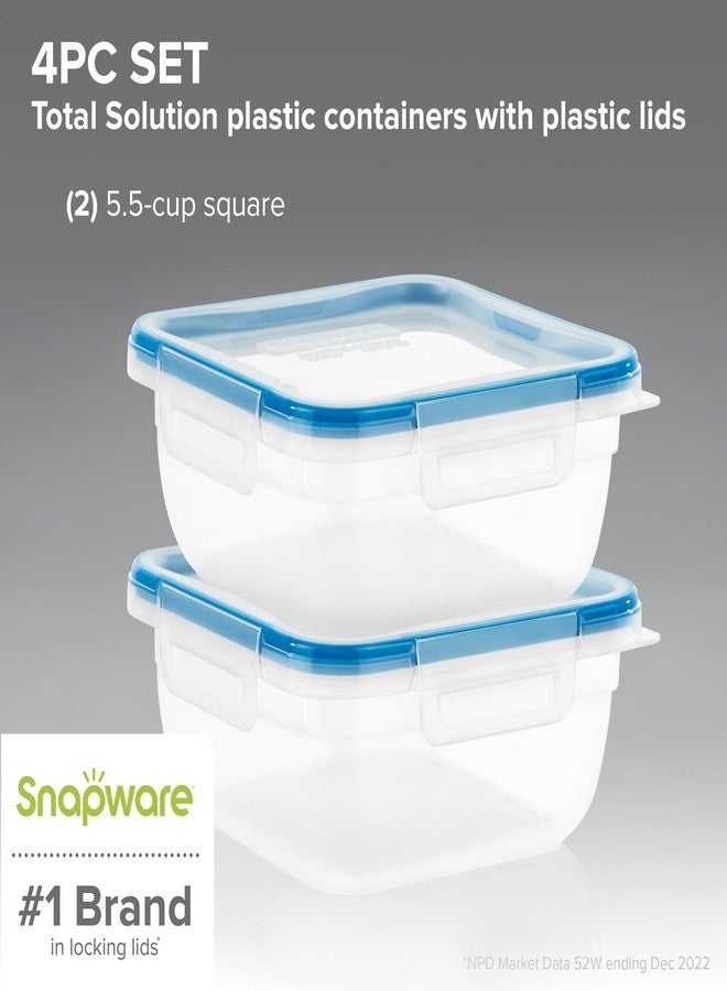 Snapware TS Plastic 4pc 5.5c Square VP - Image 2