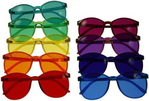Biowave Color Therapy Glasses Round Style Set of 7 Colors - Image 1