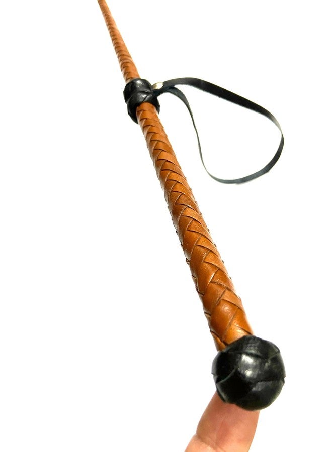 PETS TRIANGLE 27" Premium Leather Stick for Dog Training and Horse Riding - Image 2