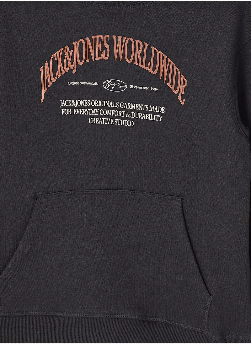Jack & Jones Junior Kids Graphic Print Hoodie