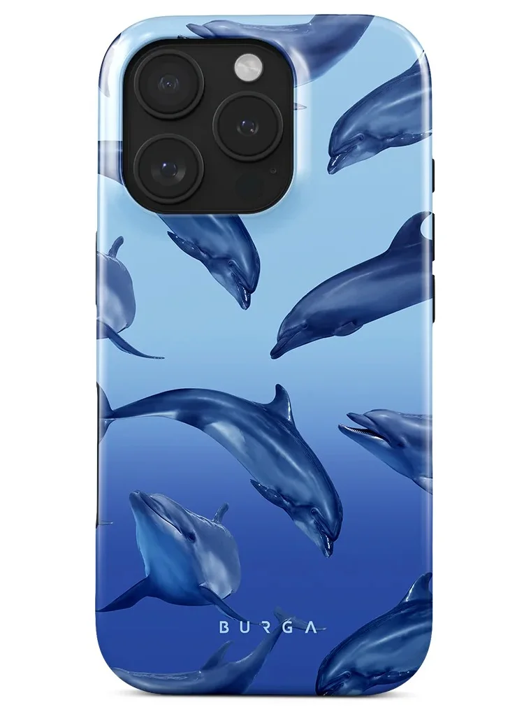 BURGA iPhone 16 Pro Max Case, 2 Piece Hard Shell + TPU Interior, Shock Absorption, All Port Accessible, Raised Bezel For Screen & Camera Protection, Never Fading HQ Print,  Ocean Cowboy