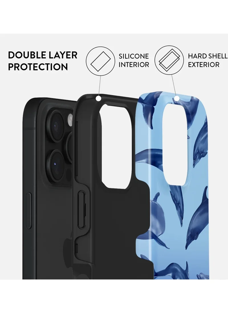BURGA iPhone 16 Pro Max Case, 2 Piece Hard Shell + TPU Interior, Shock Absorption, All Port Accessible, Raised Bezel For Screen & Camera Protection, Never Fading HQ Print,  Ocean Cowboy