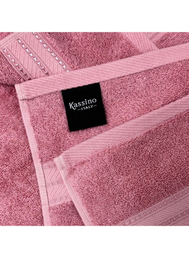 كاسينو Kassino Jumbo Face Towel (12 Pack, 33x33 cm) - 580 GSM Large Face Towels,100% Combed Cotton, Soft & Quick-Dry Towels, Highly Absorbent, Double Stitched Hotel Quality Towels | Apricot - Image 4