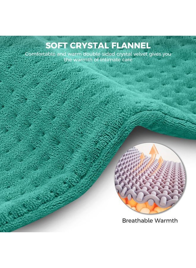 NOWWISH Heating Pad for Back Pain & Cramps Relief, XL Moist Heat Electric Heating Pads with Auto Shut Off Large, Gifts for Women, 12 "x 24" Grey (Green, 12 "x 24") - Image 5