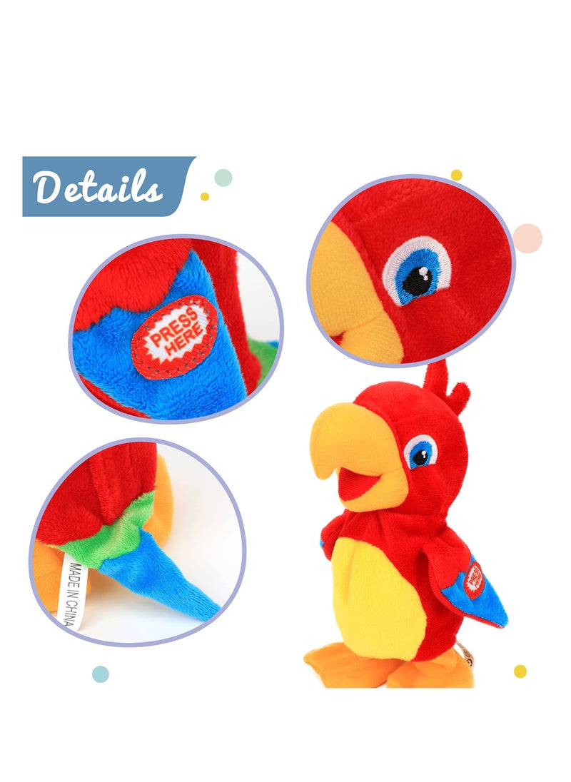 Excefore - Funny Talking Parrot Repeats What You Say, Electric Speaking Walking Parrot Toys, Multifunctional Plush Pronunciation Parrot, Repeat Speaking Parrot Bird Toys Creative for Children Kids - Image 1