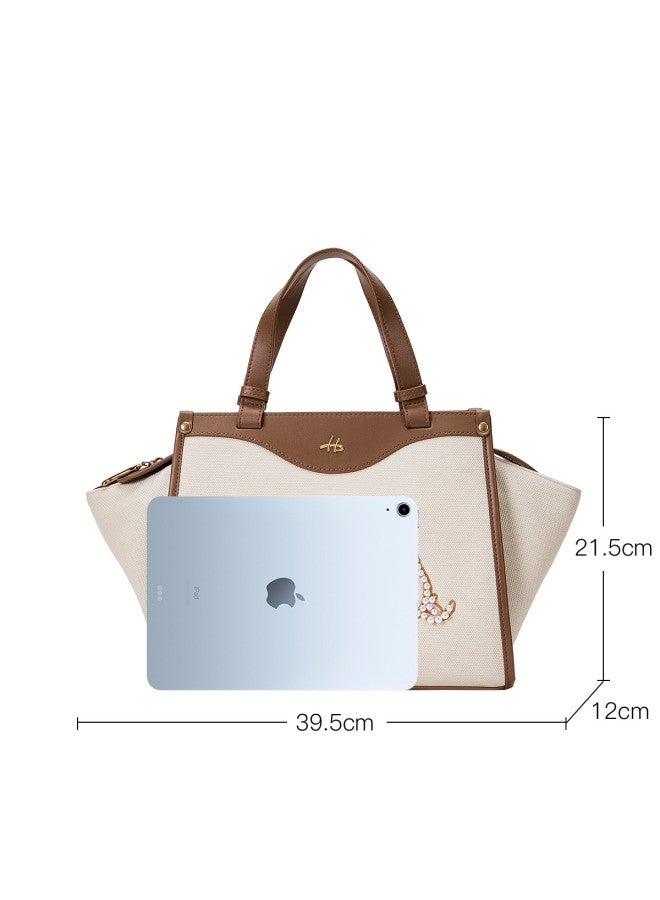 Hush Puppies Popular And Versatile] Fashionable Women's Handbag, Elegant Casual Large Capacity Tote Bag, Gift For Wife - Image 4