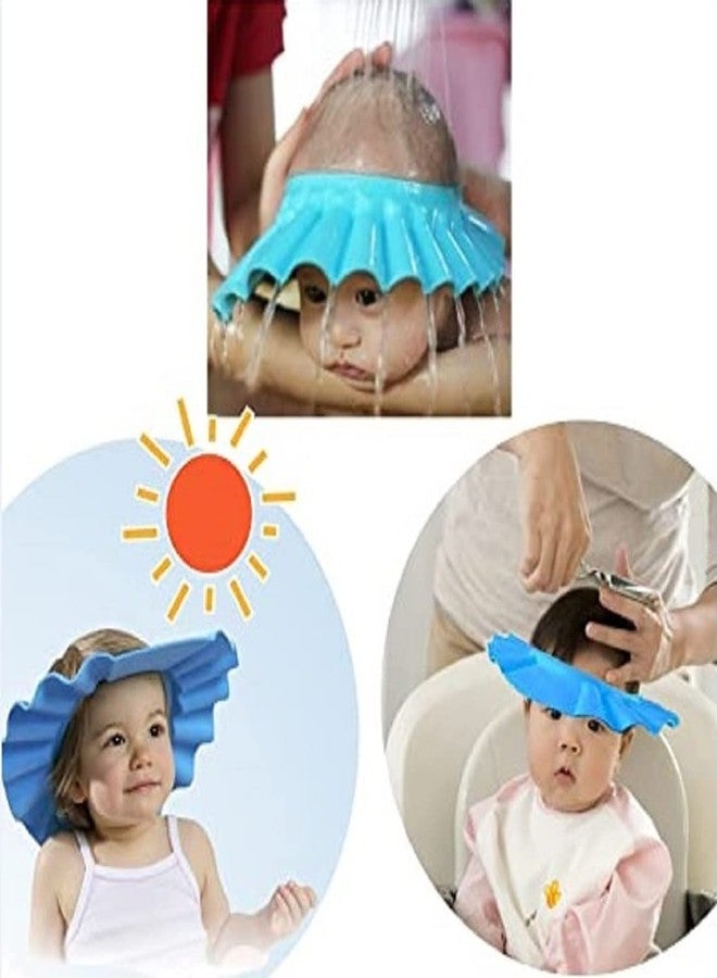 Wavva® Safe Shampoo Shower Bathing Protection Bath Cap Soft Adjustable Visor Hat and Tool for Hair Cut for Toddler, Baby, Kids and Children - Image 4