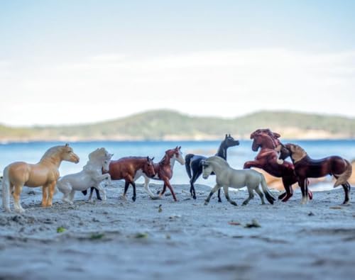 Breyer مجموعة خيول بريير ستابلميتس ديلوكس مع ثمانية خيول BSM10258 متعددة الألوان - Image 5