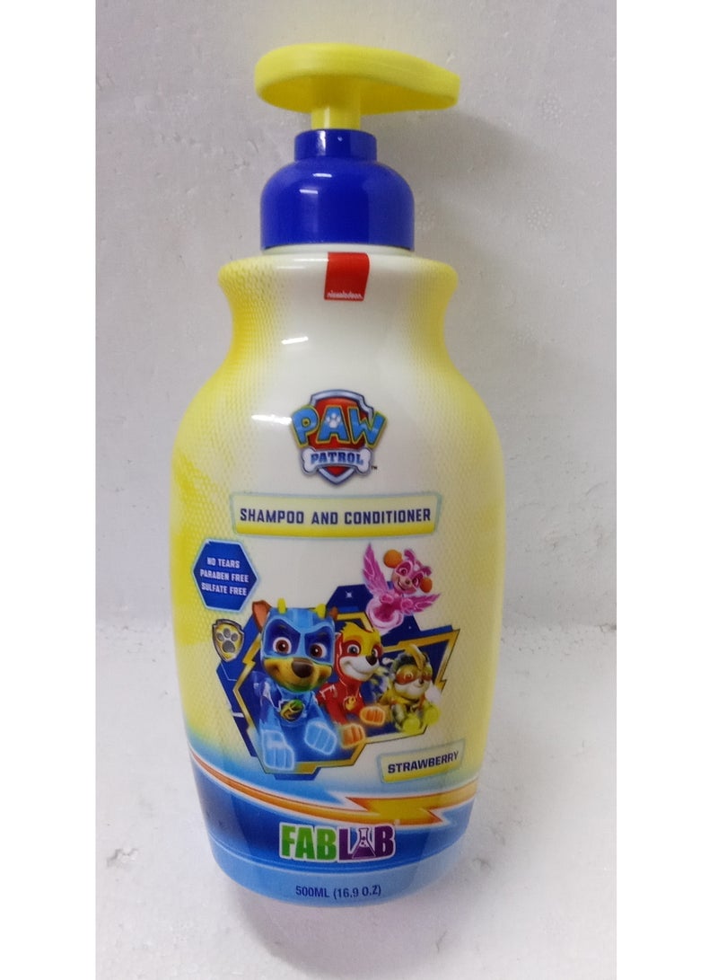 FabLab Paw Patrol Shampoo and Conditioner for Children 500 ml