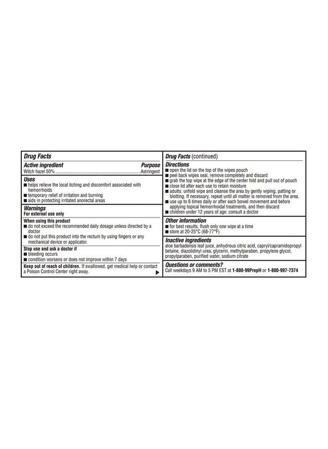 Hemorrhoid Flushable Wipes with Witch Hazel for Skin Irritation Relief - 48 Count (Pack of 4)