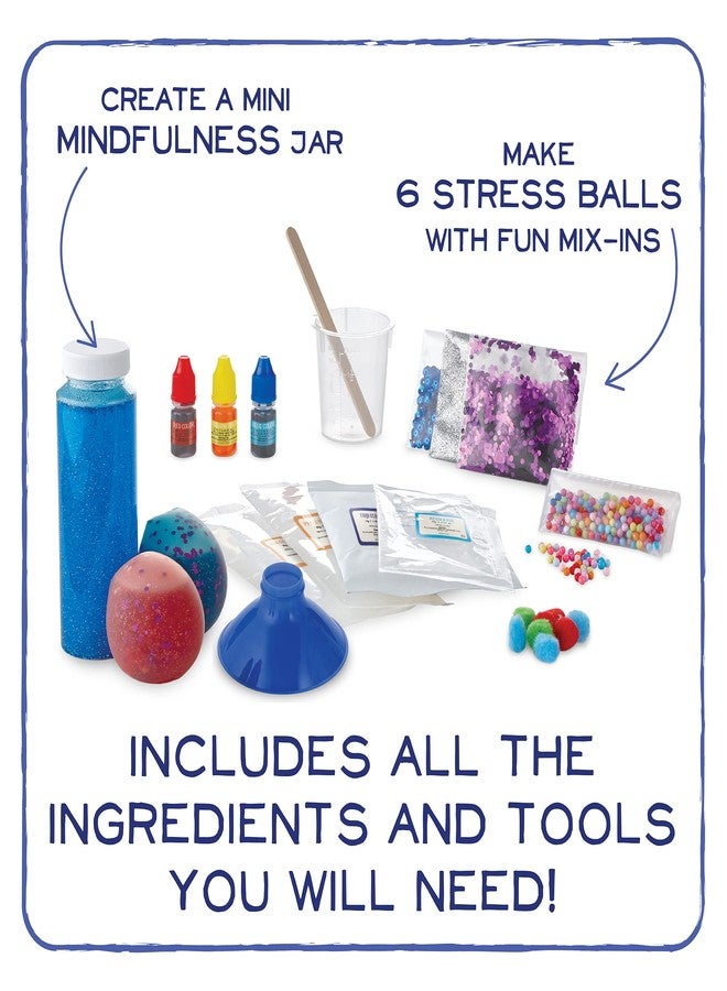 مايندوير مختبر كرات الضغط من أكاديمية مايند وير للعلوم - اصنع 3 كرات ضغط لتخفيف التوتر للأطفال والمراهقين باستخدام مجموعتنا المكونة من 35 قطعة - تجارب مثيرة وغريبة للأولاد والبنات - هدية تعليمية رائعة - Image 3