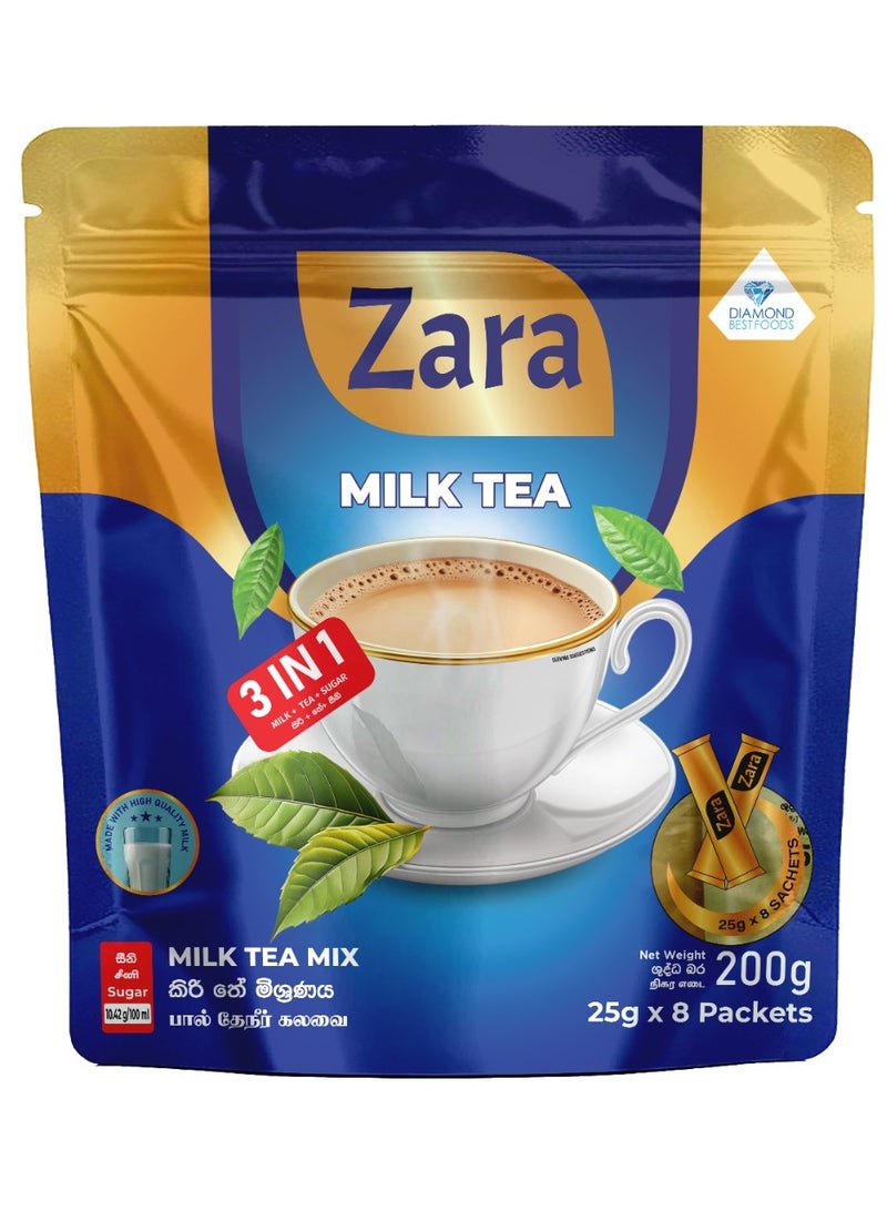 ZARA MILK TEA 200G POUCH (25x8)