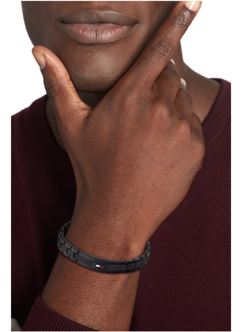 TOMMY HILFIGER TH JEWELRY NELSON H-LINK BRACELET MENS LINK BRACELET - 2790420  - Image 2