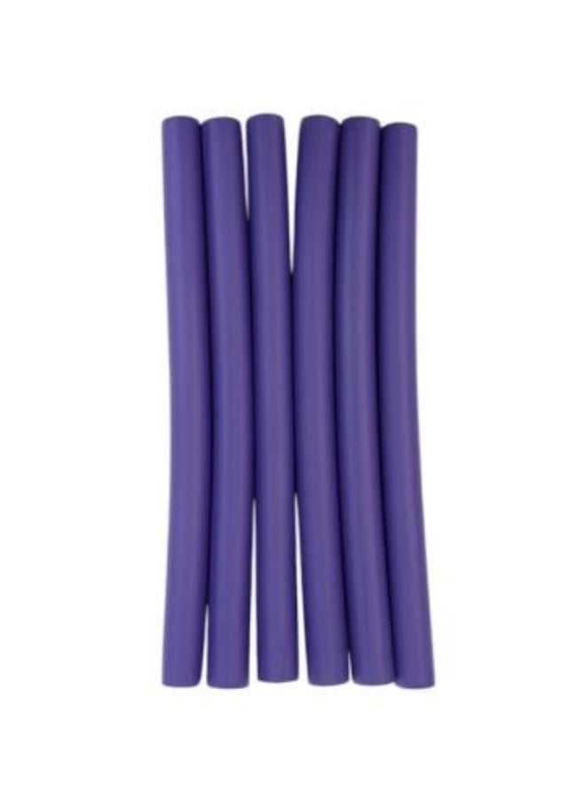 Large Soft Sponge Hair Rollers, 6 Pieces, Multicolor Color