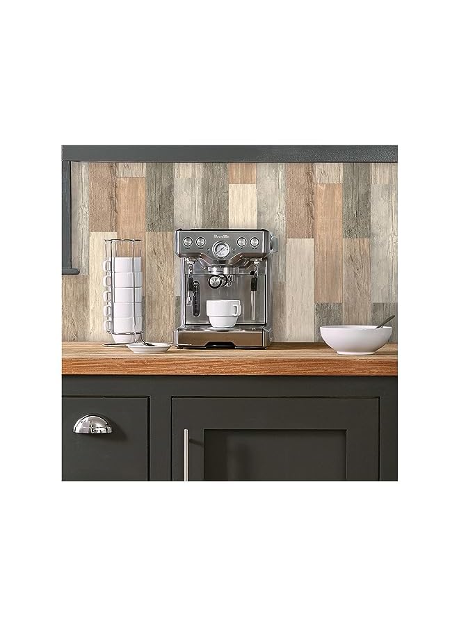 RoomMates Rmk3695Gm Distressed Barn Wood Plank Peel And Stick Giant Wall Decals - Image 3