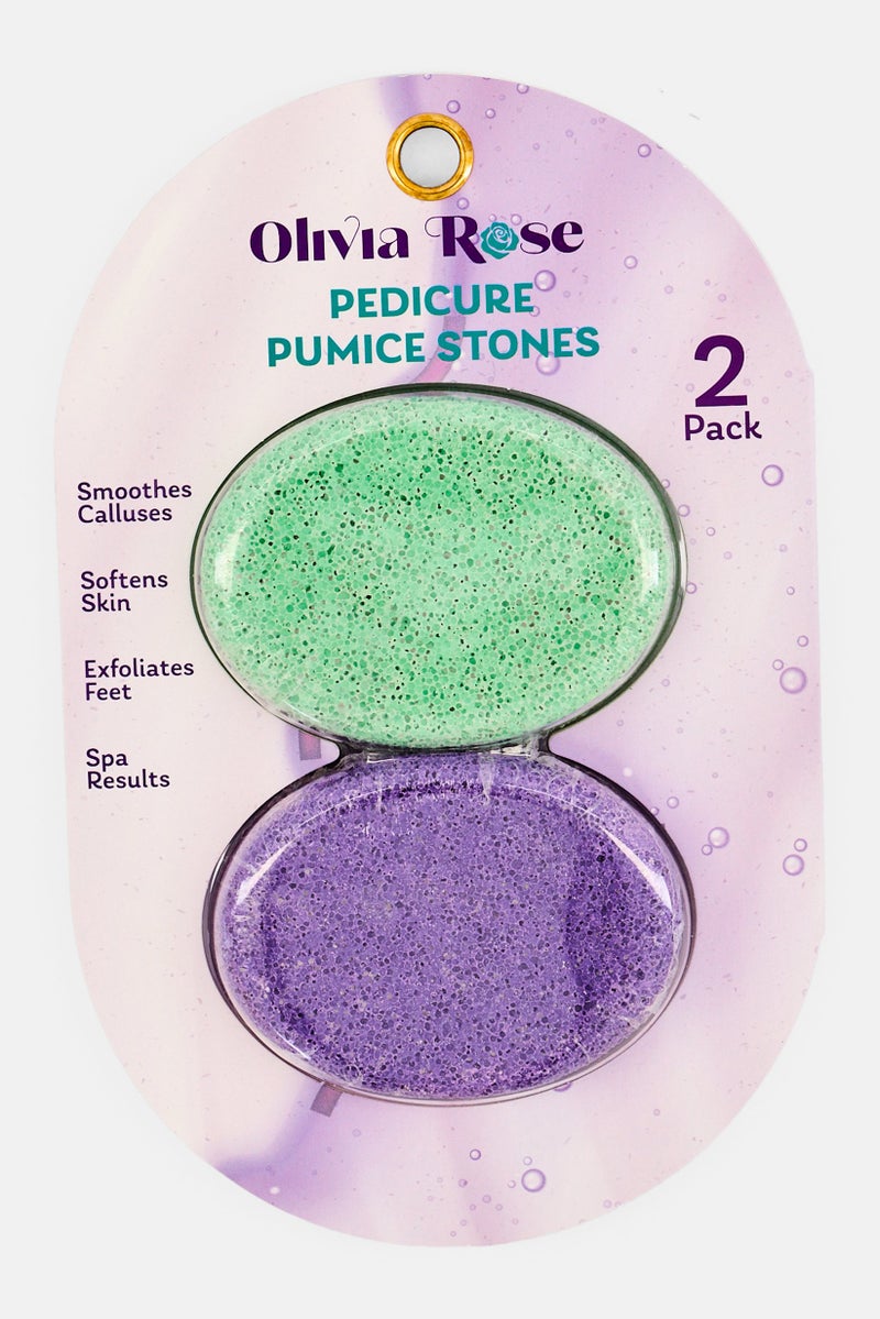 Olivia Rose قطعتان من أحجار الخفاف، متعددة الألوان - Image 1