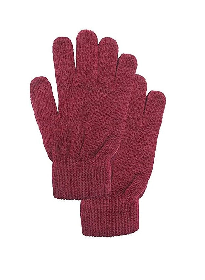 VINSON Boy's and Girl's of School Winter Woolen Cap and Glove (5-10 Years) (Marron) - Image 3