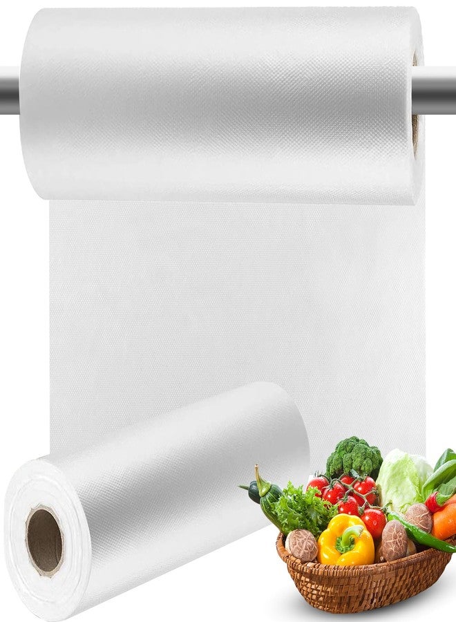 Immuson Plastic Bags for Food,12"x16" Clear Plastic Produce Bags on a Roll,Clear Storage Bags for Vegetable,Fruit and Meat,Used as Garbage Bags,Storage Bags and Pet Garbage Bags, 350 Bags per Roll - 2 Roll - Image 1