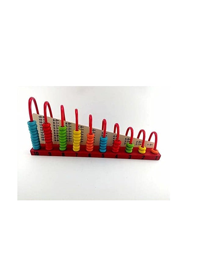 Tx Abacus Wooden Calculation Shelf Early Learning Toy For Unisex, Multi Color  - Image 2