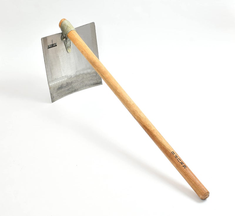Krufe® Temper Mild Steel Blade Spade, Shovel, Fawda, Kassi (10"x11") -Premium Garden Tool for Digging, Planting, and Landscaping - Heavy-Duty Construction with Ergonomic Handle for Comfortable Grip - Image 2