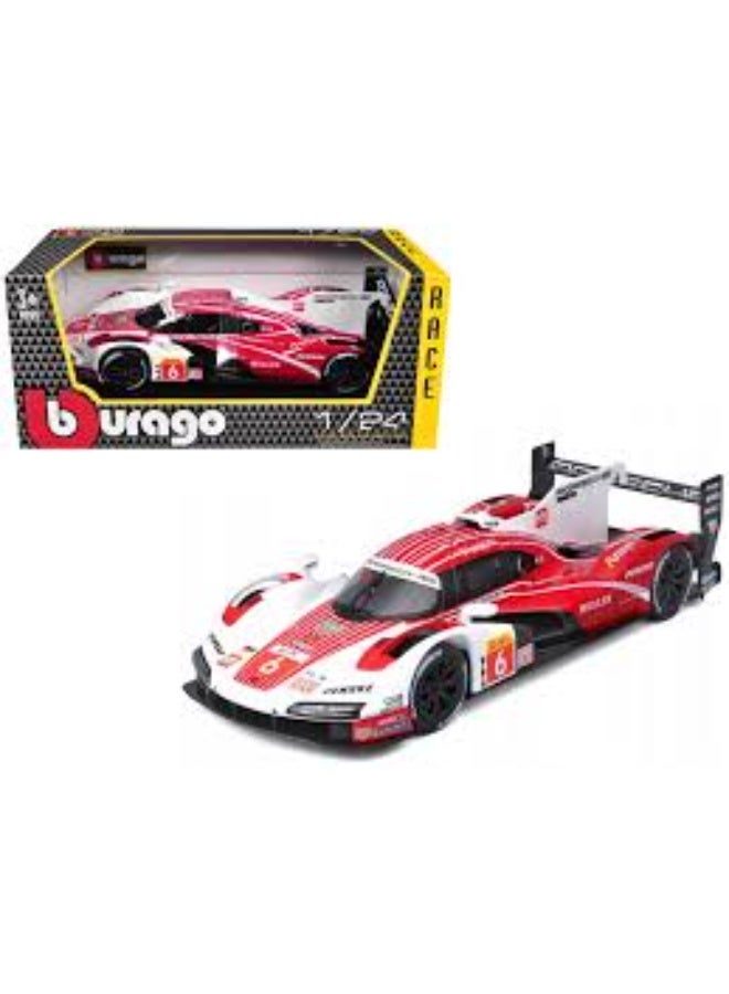 Bburago 1:24 Scale Bburago Die-Cast Porsche 963 2024 Model Car, Metal Racing Replica with Opening Doors and Hood, Detailed Interior Collectible Display Car - Image 4