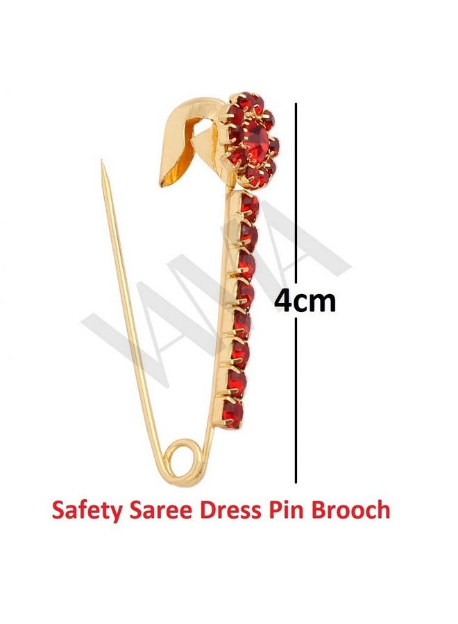 VAMA FASHIONS Multicolour saree pins for sari pleats Pallu Dresses Lehangas for women - Image 3