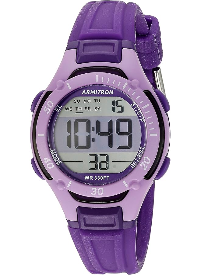 Armitron Women's 45 7062Pur Digital Chronograph Purple Watch - Image 1